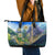 Edelweiss Flower Switzerland Mountain Leather Tote Bag - Wonder Print Shop