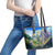 Edelweiss Flower Switzerland Mountain Leather Tote Bag - Wonder Print Shop