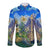 Edelweiss Flower Switzerland Mountain Long Sleeve Button Shirt - Wonder Print Shop