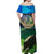 Edelweiss Flower Switzerland Mountain Off Shoulder Maxi Dress - Wonder Print Shop