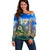 Edelweiss Flower Switzerland Mountain Off Shoulder Sweater - Wonder Print Shop