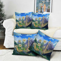Edelweiss Flower Switzerland Mountain Pillow Cover - Wonder Print Shop