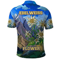 Edelweiss Flower Switzerland Mountain Polo Shirt - Wonder Print Shop
