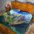 Edelweiss Flower Switzerland Mountain Quilt - Wonder Print Shop