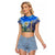 Edelweiss Flower Switzerland Mountain Raglan Cropped T Shirt - Wonder Print Shop