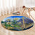 Edelweiss Flower Switzerland Mountain Round Carpet - Wonder Print Shop