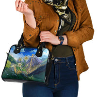 Edelweiss Flower Switzerland Mountain Shoulder Handbag - Wonder Print Shop