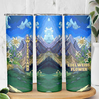 Edelweiss Flower Switzerland Mountain Skinny Tumbler - Wonder Print Shop