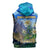 Edelweiss Flower Switzerland Mountain Sleeveless Zip Hoodie - Wonder Print Shop