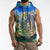 Edelweiss Flower Switzerland Mountain Sleeveless Zip Hoodie - Wonder Print Shop