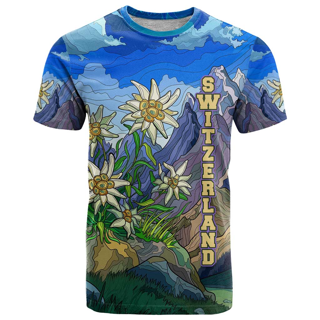Edelweiss Flower Switzerland Mountain T Shirt - Wonder Print Shop