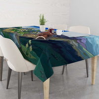 Edelweiss Flower Switzerland Mountain Tablecloth - Wonder Print Shop
