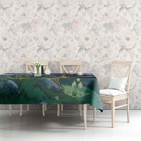 Edelweiss Flower Switzerland Mountain Tablecloth - Wonder Print Shop