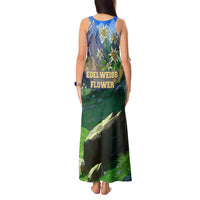 Edelweiss Flower Switzerland Mountain Tank Maxi Dress - Wonder Print Shop