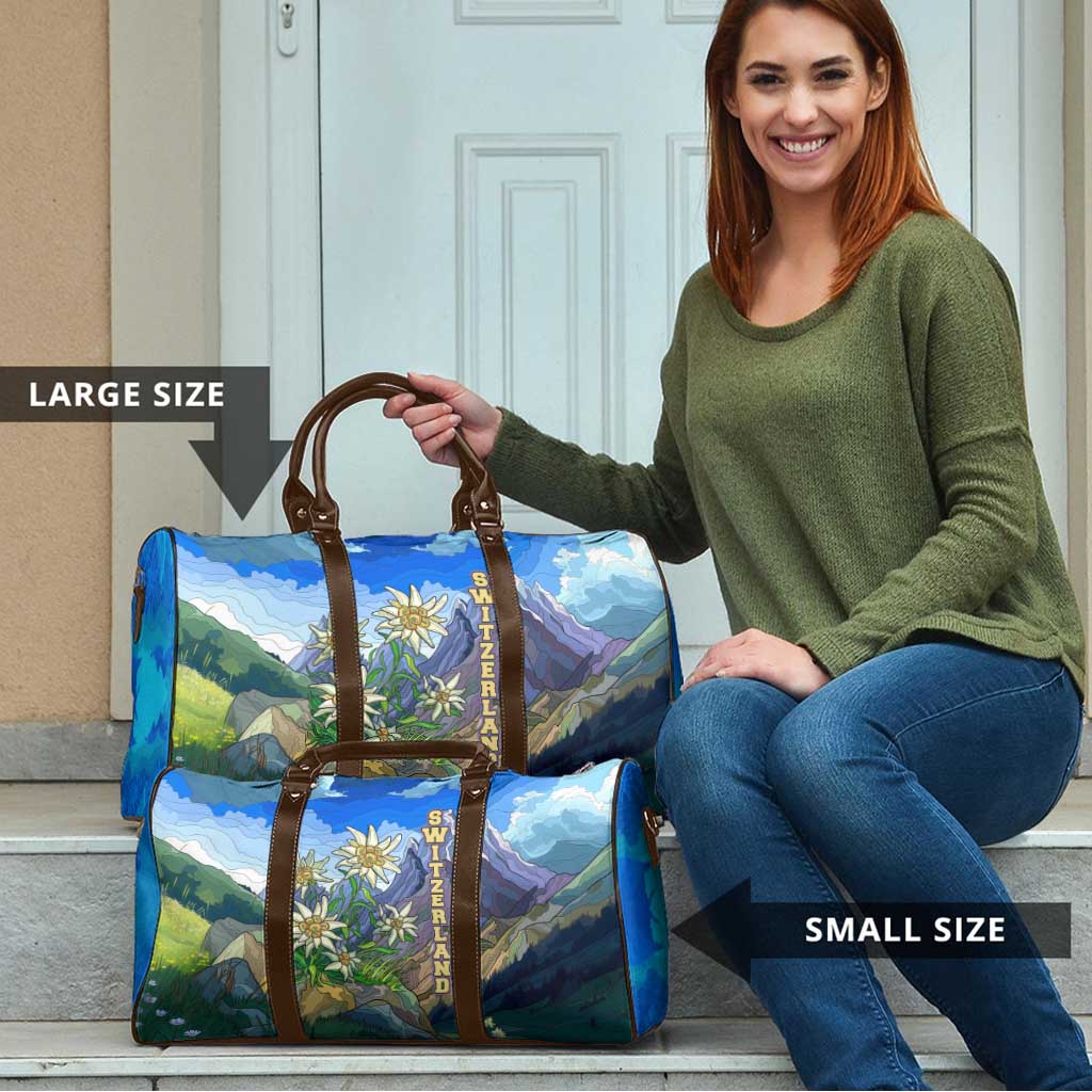 Edelweiss Flower Switzerland Mountain Travel Bag - Wonder Print Shop