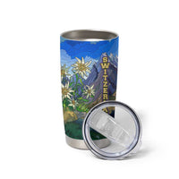 Edelweiss Flower Switzerland Mountain Tumbler Cup - Wonder Print Shop