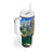 Edelweiss Flower Switzerland Mountain Tumbler With Handle - Wonder Print Shop