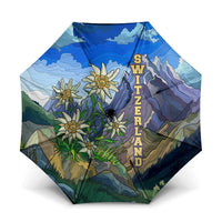 Edelweiss Flower Switzerland Mountain Umbrella - Wonder Print Shop