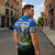Edelweiss Flower Switzerland Mountain Zipper Polo Shirt - Wonder Print Shop