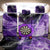 Personalized Purple Lightning Darts Board Back Car Seat Cover with Owl Graphic - Wonder Print Shop