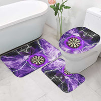 Personalized Purple Lightning Darts Board Bathroom Set with Owl Graphic - Wonder Print Shop