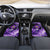 Personalized Purple Lightning Darts Board Car Mats with Owl Graphic - Wonder Print Shop