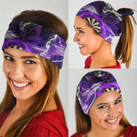 Purple Lightning Darts Board Neck Gaiter with Owl Graphic TS04