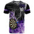 Personalized Purple Lightning Darts Board T Shirt with Owl Graphic - Wonder Print Shop