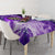 Personalized Purple Lightning Darts Board Tablecloth with Owl Graphic - Wonder Print Shop