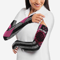 Personalized Pink Ribbon and American Flag Darts Arm Sleeves - Wonder Print Shop
