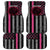 Personalized Pink Ribbon and American Flag Darts Car Mats - Wonder Print Shop