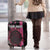 Personalized Pink Ribbon and American Flag Darts Luggage Cover - Wonder Print Shop