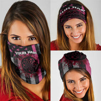Pink Ribbon and American Flag Darts Neck Gaiter TS04