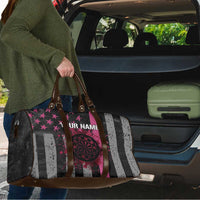 Personalized Pink Ribbon and American Flag Darts Travel Bag - Wonder Print Shop
