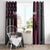 Personalized Pink Ribbon and American Flag Darts Window Curtain - Wonder Print Shop
