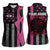 Personalized Pink Ribbon and American Flag Darts Women Sleeveless Polo Shirt - Wonder Print Shop