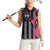 Personalized Pink Ribbon and American Flag Darts Women Sleeveless Polo Shirt - Wonder Print Shop