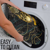 Personalized Skull and Darts Graphic Bathroom Set with Neon Design - Wonder Print Shop