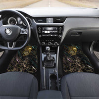 Personalized Skull and Darts Graphic Car Mats with Neon Design - Wonder Print Shop