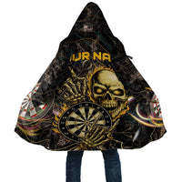 Personalized Skull and Darts Graphic Cloak with Neon Design - Wonder Print Shop