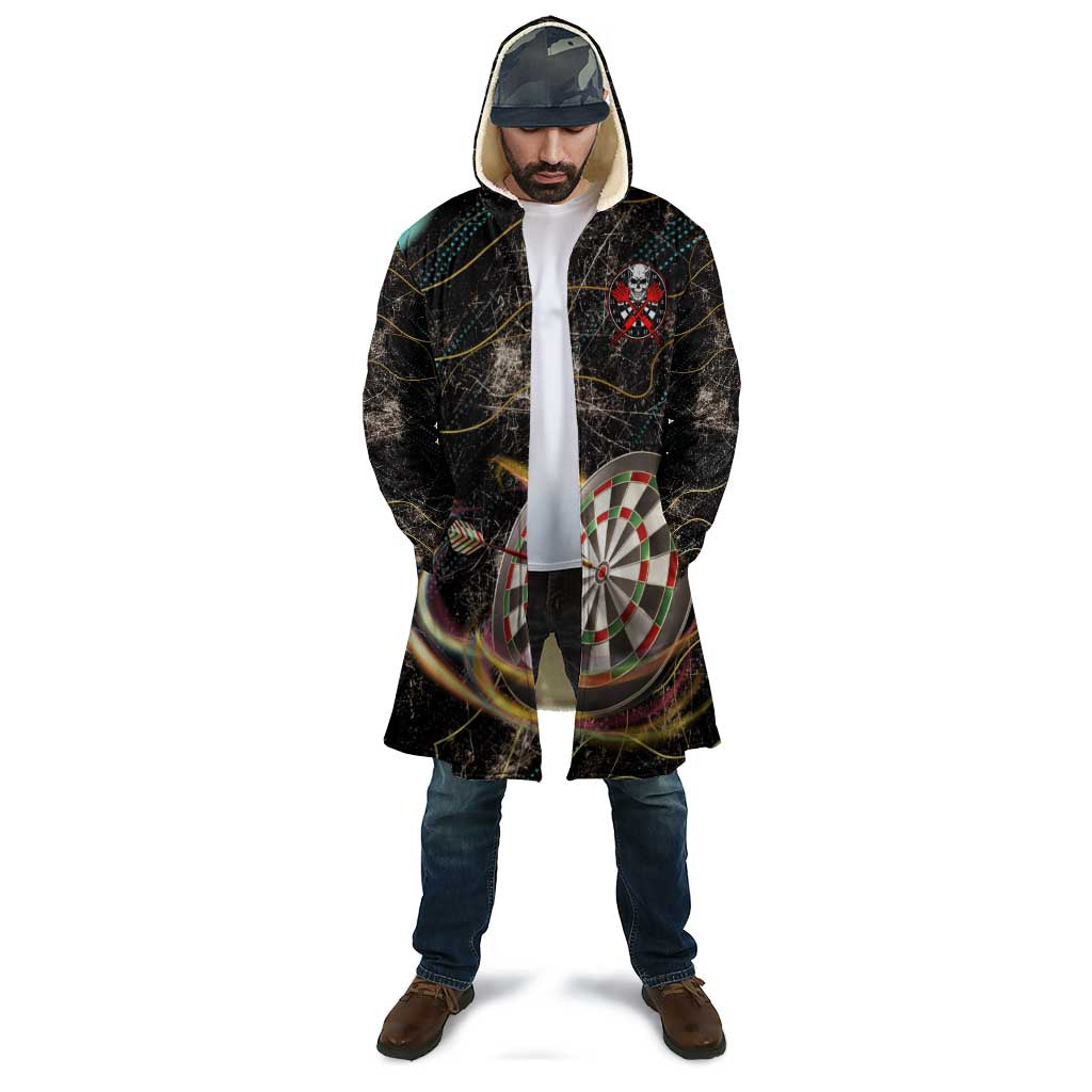 Personalized Skull and Darts Graphic Cloak with Neon Design - Wonder Print Shop