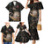 Personalized Skull and Darts Graphic Family Matching Mermaid Dress and Hawaiian Shirt with Neon Design - Wonder Print Shop