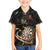 Personalized Skull and Darts Graphic Family Matching Puletasi and Hawaiian Shirt with Neon Design - Wonder Print Shop