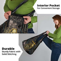 Personalized Skull and Darts Graphic Grocery Bag with Neon Design - Wonder Print Shop