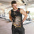 Personalized Skull and Darts Graphic Men Tank Top with Neon Design - Wonder Print Shop