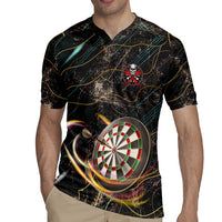 Personalized Skull and Darts Graphic Rugby Jersey with Neon Design - Wonder Print Shop