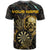 Personalized Skull and Darts Graphic T Shirt with Neon Design - Wonder Print Shop