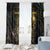 Personalized Skull and Darts Graphic Window Curtain with Neon Design - Wonder Print Shop