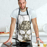 Personalized Camouflage Skull and American Flag Darts Apron - Wonder Print Shop