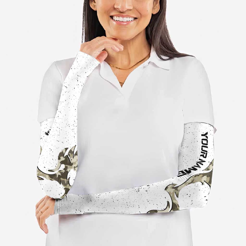 Personalized Camouflage Skull and American Flag Darts Arm Sleeves - Wonder Print Shop